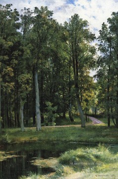 Gehölz Werke - Forststraße 1897 klassische Landschaft Ivan Ivanovich Bäume